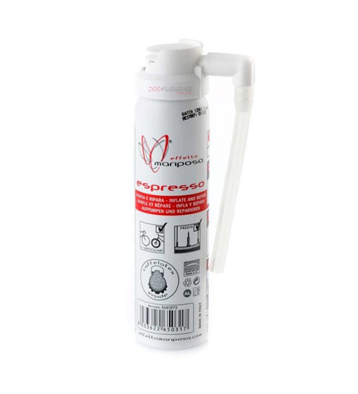 Effetto Mariposa Espresso – Gonfia E Ripara 75ml Per Camere D'Aria, Prodotto In Italia